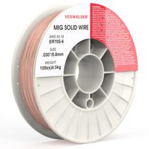 Arame de Solda YESWELDER ER70S-6 - 0,8mm - 4,5kg - Aço Carbono MIG Arame de Solda YESWELDER ER70S-6 - 0,8mm - 4,5kg - Aço Carbono MIG