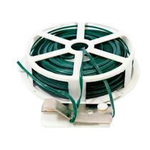 Arame Encapado Amarra Fácil 30m Com Cortador Verde - Multiuso e Jardinagem