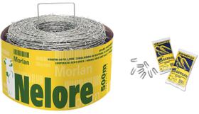 Arame Farpado 500 Metros Galvanizado 1.6mm Super Resistente + 2kg Grampo - Nelore