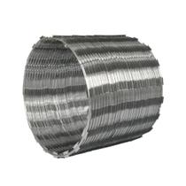 Arame Farpado Concertina Galvanizado Simples 450mm 4 a 5 Metros Minasul