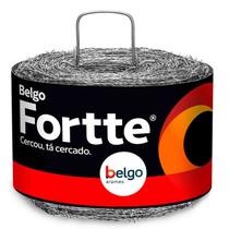 Arame Farpado Fortte Belgo 500 Metros Zincado 1,6mm Para Cerca 350 Kgf Arame Farpado Fortte Belgo 500 Metros Zincado 1,6mm Para Cerca 350 Kgf