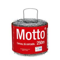 Arame Farpado Motto 250m Prata Belgo