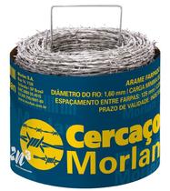Arame Farpado Para Cerca Cercaço Zn3 250m 1,6mm Morlan Arame Farpado Para Cerca Cercaço Zn3 250m 1,6mm Morlan