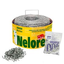 Arame Farpado Para Cerca Nelore 500m + 1kg Grampo Morlan