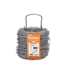 Arame Farpado Rodeio Belgo 100 Metros Zincado 1,60mm Para Cerca 350kgf