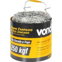 Arame farpado rolo c/ 250m galv. 1,6mm