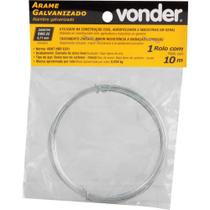 Arame Galvanizado BWG 22 0,71 mm Rolo com 10 Metros - VONDER