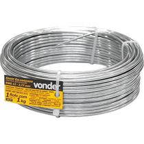 Arame Galvanizado Comercial 2,77mm com 01kg BWG12 - Vonder