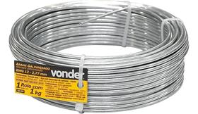 Arame Galvanizado Liso Rolo Fio Cerca Eletr Tela 12 Bwg 2.77