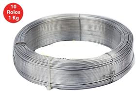 Arame Liso Galvanizado N18 Beltools 1,24mm 10 Rolos 1Kg