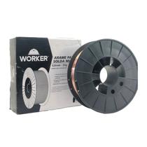 Arame Mig 0.8 Mm Para Solda Com Gás Rolo Com 5kg 709123 Worker