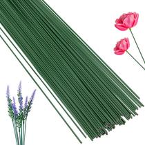 Arame para hastes florais Rrshnsgv 36 cm 2 mm 100 peças verde-escuro Arame para hastes florais Rrshnsgv 36 cm 2 mm 100 peças verde-escuro