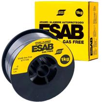 Arame para solda mig 0,8 mm 1 kg uso sem gás - Gas Free - Esab