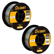Arame Para Solda Mig Uso Sem Gás 0.8mm - Kit 2 Rolos De 0.5kg Start