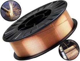 Arame Para Soldagens Mig Revestimento Em Cobre 0,80mm Rolo Com 1kg Bramix Arame Para Soldagens Mig Revestimento Em Cobre 0,80mm Rolo Com 1kg Bramix