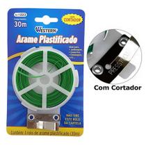 Arame Plastificado 30 Metros com Cortador 1223 WESTERN Arame Plastificado 30 Metros com Cortador 1223 WESTERN