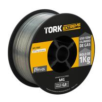 Arame Revestido Solda Mig Para Uso Sem Gás 0,8mm Rolo 1kg Super Tork
