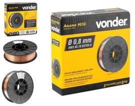 Arame Solda Mig 0.8mm Carretel Com 5kg Uso Com Gás Vonder Arame Solda Mig 0.8mm Carretel Com 5kg Uso Com Gás Vonder
