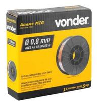 Arame Solda Mig 0.8mm Carretel Com 5kg Uso Com Gás Vonder Arame Solda Mig 0.8mm Carretel Com 5kg Uso Com Gás Vonder