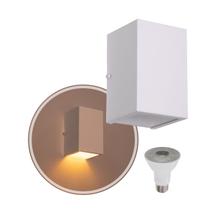 Arandela 1 Foco Média Alumínio Ext. Branca + LED PAR20 Br. Quente ST2769 Arandela 1 Foco Média Alumínio Ext. Branca + LED PAR20 Br. Quente ST2769