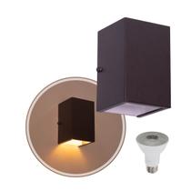 Arandela 1 Foco Média Alumínio Ext. Marrom + LED PAR20 Br. Quente ST2769 Arandela 1 Foco Média Alumínio Ext. Marrom + LED PAR20 Br. Quente ST2769