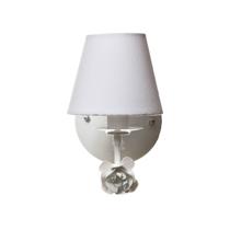 Arandela 1 Lâmpada Flor Branca Quarto Bebê Infantil Menina Menino Arandela 1 Lâmpada Flor Branca Quarto Bebê Infantil Menina Menino