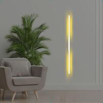 Arandela 1m Luminaria Parede Luz Indireta Decoracao Bivolt Branco Arandela 1m Luminaria Parede Luz Indireta Decoracao Bivolt Branco