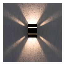 Arandela 2 Aletas 2 Fachos CINZA CONCRETO