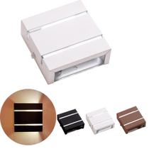 Arandela 2 Foco 2 Friso Externa Parede Muro Alumínio Ar1112