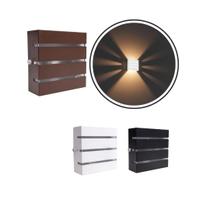 Arandela 2 Focos 3 Frisos Externa Parede Alumínio Ar1113