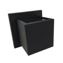 Arandela 2 Focos com Vidro Preta Texturizada - Rioprelustres - 314/2-PRTEX