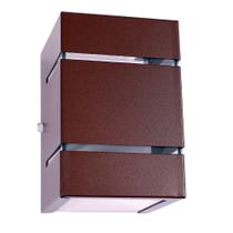 Arandela 2 Focos e 2 Frisos em Alumínio Externa Marrom + Led G9-IL10604 Arandela 2 Focos e 2 Frisos em Alumínio Externa Marrom + Led G9-IL10604