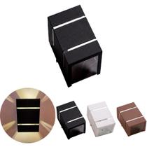 Arandela 2 Focos E 2 Frisos Externa Parede Muro Ar1510 Alumínio