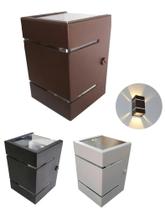 Arandela 2 Focos E 2 Frisos Externa Parede Muro S/Lampada Arandela 2 Focos E 2 Frisos Externa Parede Muro S/Lampada