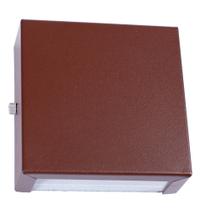 Arandela 2 Focos Externa Alumínio Marrom + Led G9-IL10601