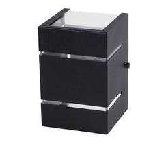 Arandela 2 Frisos 2 Fachos Vertical Preta 1XG9 Externa Alumínio Bivolt Arandela 2 Frisos 2 Fachos Vertical Preta 1XG9 Externa Alumínio Bivolt