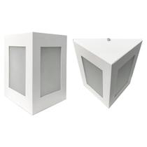 Arandela 4 Vidros Triângulo Alumínio Externa E27 Parede Muro Arandela 4 Vidros Triângulo Alumínio Externa E27 Parede Muro