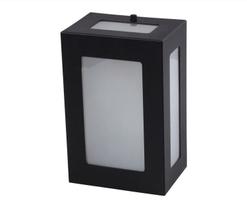 Arandela 5 Vidros Retangular Preta 1XE27 IP65 Externa Alumínio Bivolt Arandela 5 Vidros Retangular Preta 1XE27 IP65 Externa Alumínio Bivolt