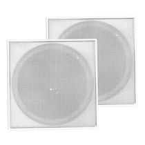 Arandela 6 Polegadas Som Ambiente Teto Gesso Quadrada Branco