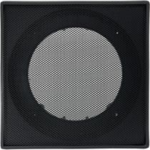 Arandela 6 Polegadas Som Ambiente Teto Gesso Quadrada Preta