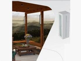 Arandela 668/30 Retangular Aluminio E27 Branca