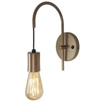 Arandela Abajur Luminária Parede Botão Cama Moderno Bronze