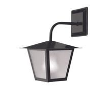 Arandela Aço Preto, Lâmpada A60 LED, L-4-B IDEAL