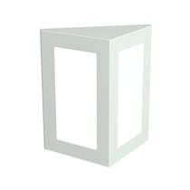 Arandela aco triang.meia face idea