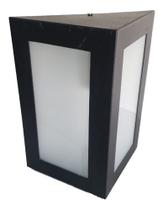 Arandela Alumínio Triângulo 2 Vidros Bl12 Muro/parede Bivolt Arandela Alumínio Triângulo 2 Vidros Bl12 Muro/parede Bivolt