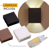 Arandela Ar1110 Interno Externo Aluminio + Lampada Led 5w