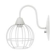 Arandela Aramado Bolinha Pequeno Ferro Plástico Luminária Soquete E-27 Branco Preto Cobre