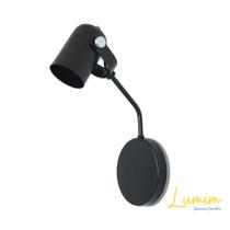 Arandela Articulada Nelle Preta Arandela Articulada Nelle Preta