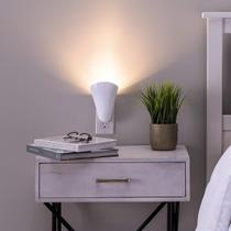 Arandela AURAGLOW GU10 com Plug-in, Luminária de Parede para Iluminação Ascendente
