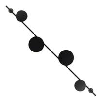 Arandela Avant Deluxe Eclipse 4xG9 Preto Fosco Bivolt